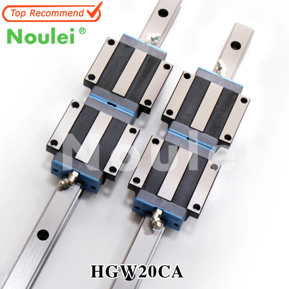 Линейные направляющие движения Noulei HGW20 HGR20 блоки HGW20CA 20 мм набор чпу 500 1000 1200