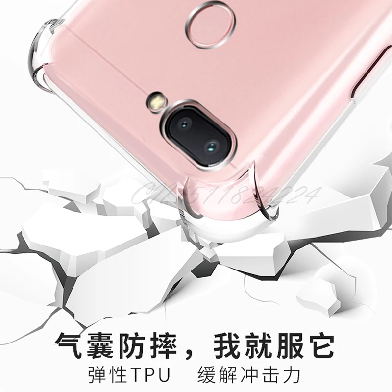 Transparent Xiaomi Redmi 6 Pro Case Redmi 6 6A Air Cushion Bumper Shockproof TPU Fundas For Xiaomi Redmi 6 6A Shell Back Cover (6)
