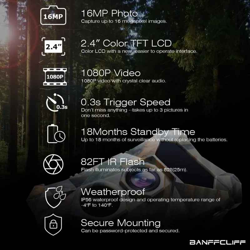 Камера Wild Trail 12MP 1080P с ночным видением охотничьи камеры фото ловушки Охотничья