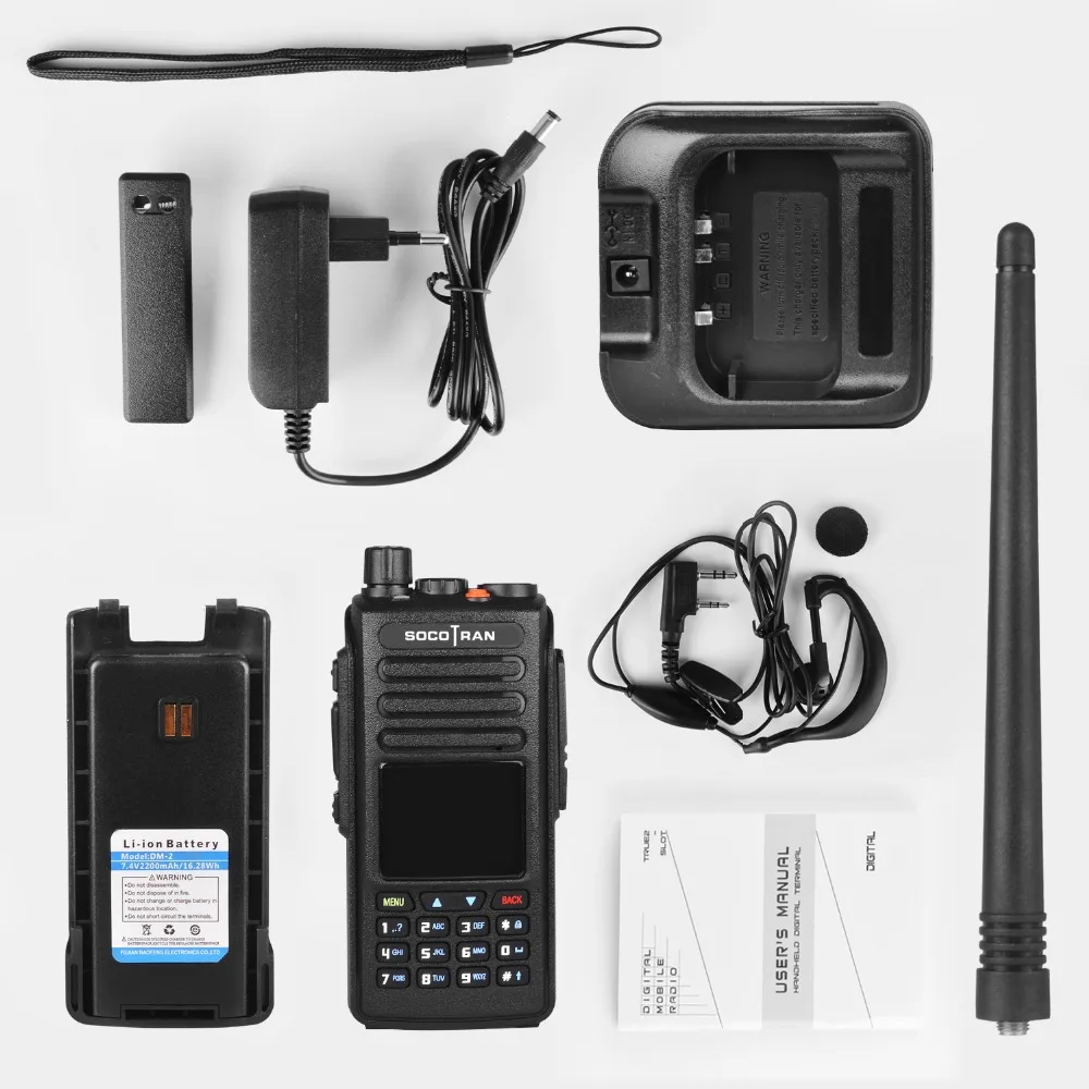 Gps walkie talkie dmr Запись голоса vhf uhf двухстороннее радио двухдиапазонный 136-174 и 400-470 МГц цифровой DM-1702 ham радио с цветным ЖК-дисплеем