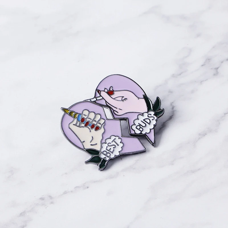 Новый Творческий сердце любовь капает масло Брошь Pin простой Джокер зажигалка