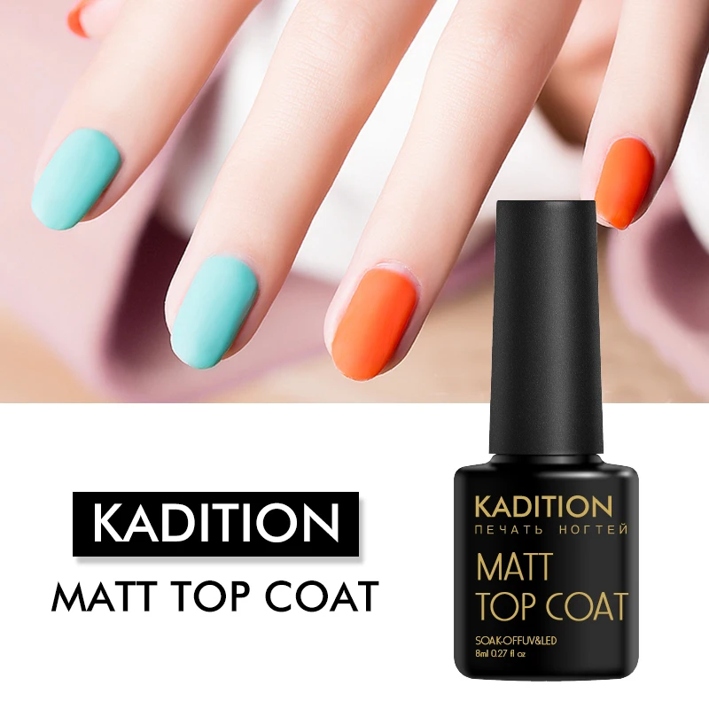 

KADITION 1pcs Gel Nail Polish Matte Top Coat Nail Art UV Manicure Easy Cleaning Gel Varnish Lacquer Gel for Nail Healthy Acrylic