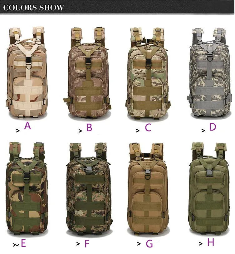 Camouflage Combat 3P Attack Tactical Backpack Outdoor Mountaineering Backpack Hiking Camping Nylon Bucket Shoulder Bags 20-35L Camouflage Combat 3P Attack Tactical Backpack Outdoor Mountaineering Backpack Hiking Camping Nylon Bucket Shoulder Bags 20-35L