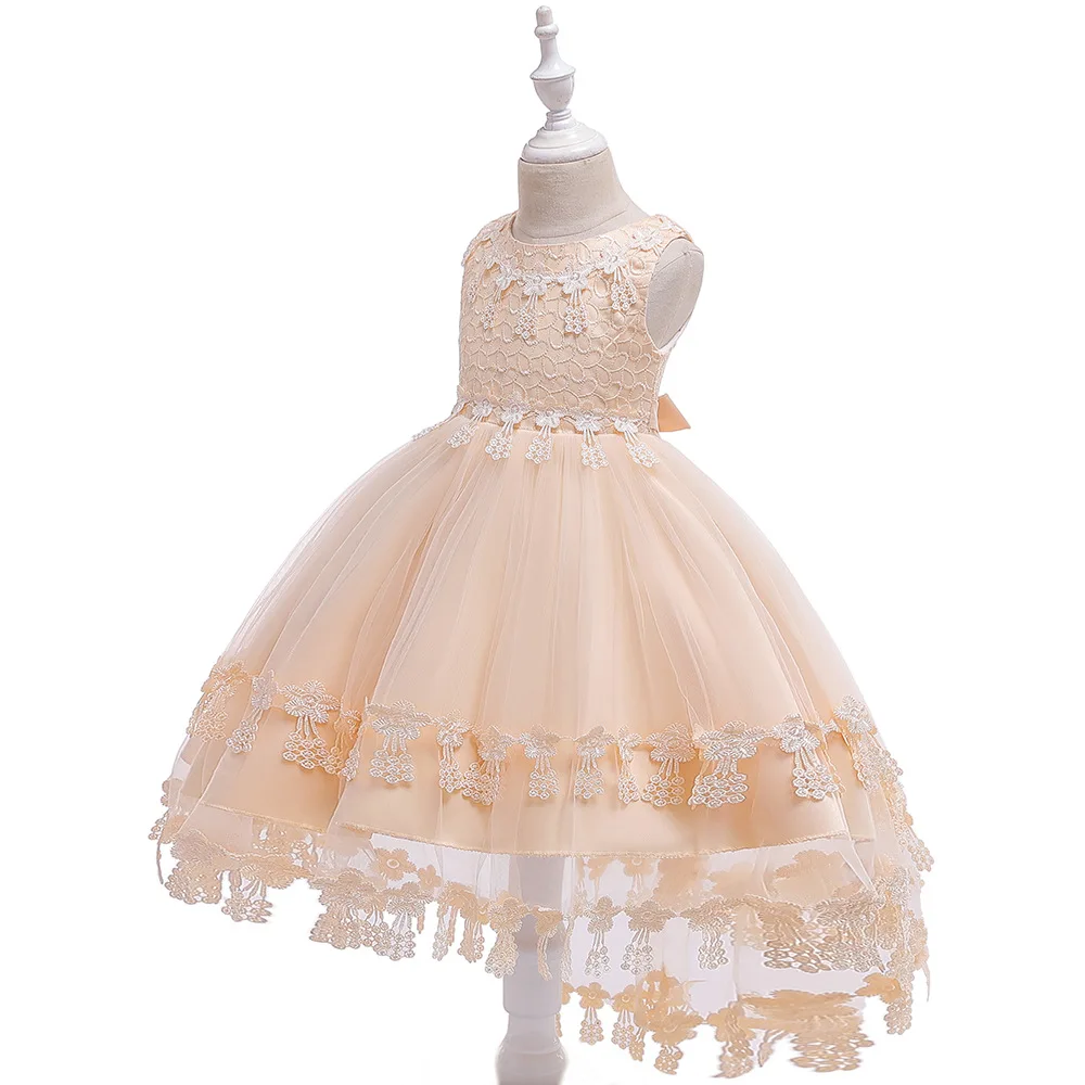 Summer 2019 Tassel Swallowtail Girls Party Dress Wedding Princess Dress Girls Dress Appliques Kids Dresses for Girls Custome Summer 2019 Tassel Swallowtail Girls Party Dress Wedding Princess Dress Girls Dress Appliques Kids Dresses for Girls Custome