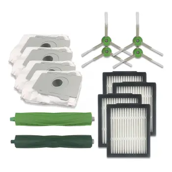 

14pcs/set Vacuum Cleaner HEPA Filters Green Side Roller Brushes Replacements Set For iRobot Roomba i7 E5 E6
