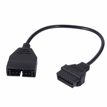 

1 Pcs GM OBD1 12 Pins to OBD2 16 Pins Diagnostic Tool Connector Adapter Cable