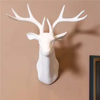 Wall mounted hanging Deer Head, Home decor Bar Shop animal head for wall decoration - Category 🛒 Home & Garden