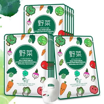 

Natural Wild Vegetables Mask Hydrating Moisturizing Brightening Skin Care Products