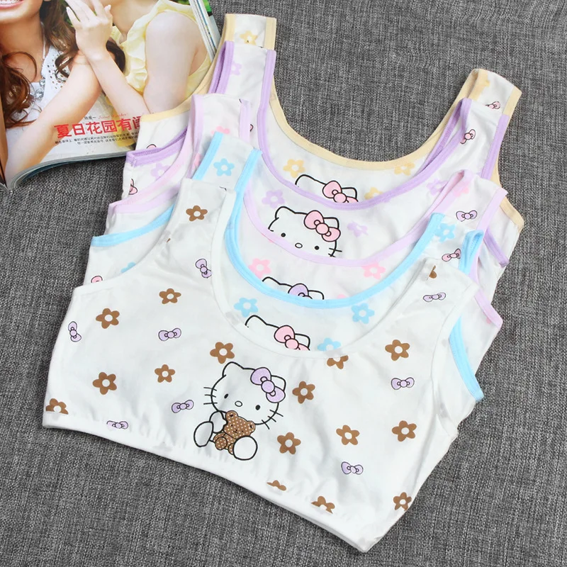 Baby Girl Training Bras for 10 14Y kids Cartoon Pink Girls Underwear