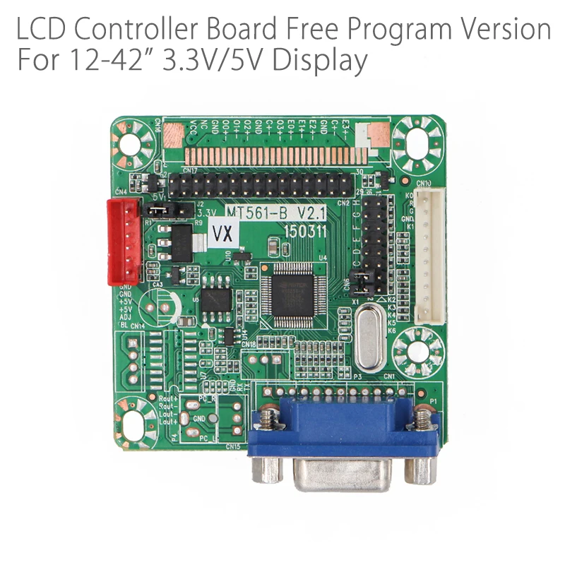 Free Program MT561-B LCD Monitor Driver Controller Board for 10 Inch To 42 Inch 3.5V 5V Universal wide LVDS LCD Monitor Display