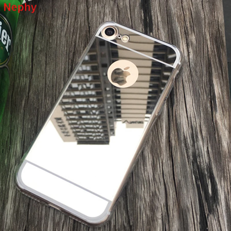 

Silicone Mirror Cell Phone Case for iPhone 6 s 6S iPhone XS Max X 10 XR iPhone 8 7Plus 5 5S 5SE 6Plus 6SPlus 7Plus 8Plus Cover