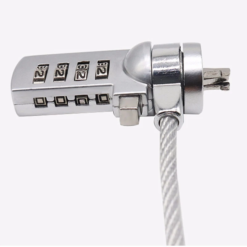 4 Digit Password Notebook Laptop Computer Security Lock Cable Chain For Laptop Anti-Theft 84