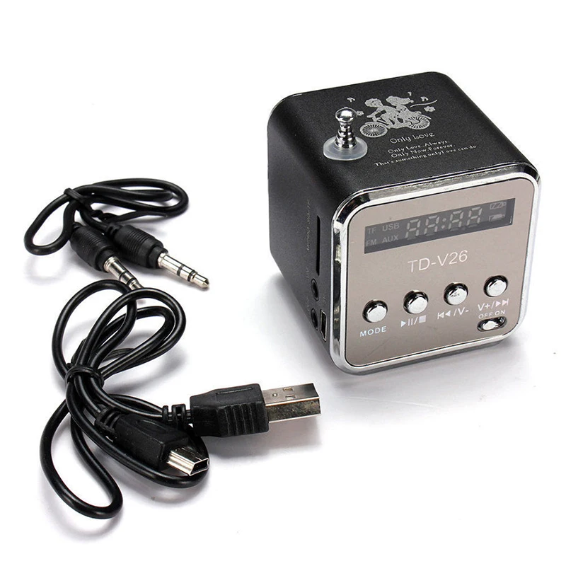 Цифровой мини ресивер с поддержкой usb FM радио MP3 портативная музыкальная колонка