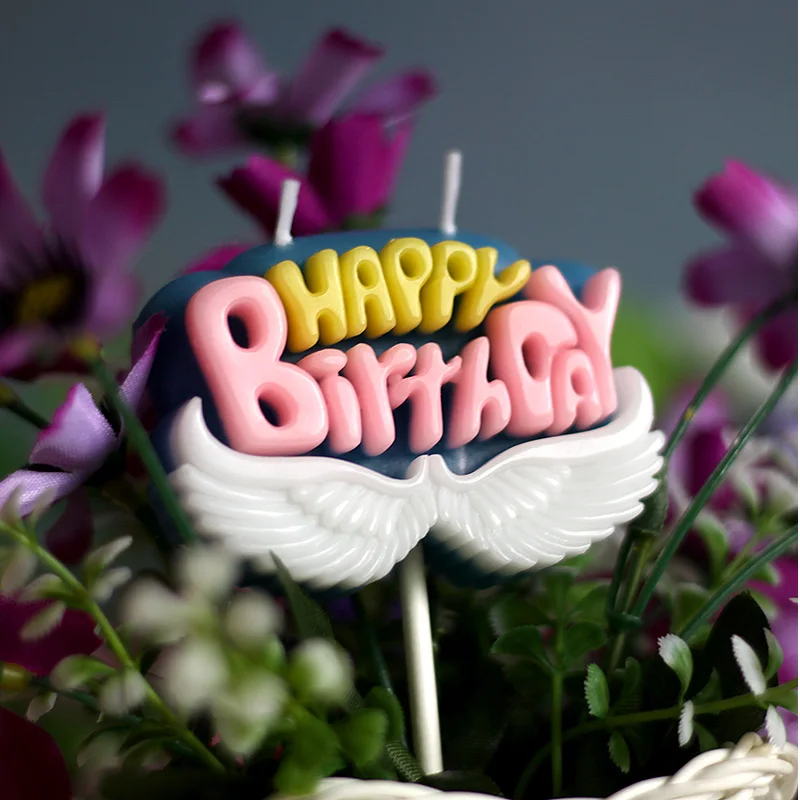 

Creative Scented Birthday Weddings Candles Colorful Happy Birthday Flameless Candles Cake For Children Gifts Birthday Decoration