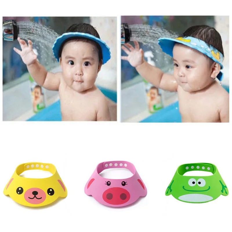 Safe Shampoo Shower Bathing Bath Protect Soft Cap Hat For Baby Wash Hair Shield