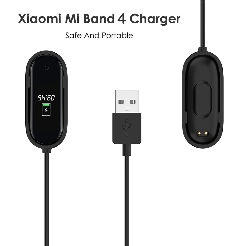 Зарядный USB-кабель для Xiaomi Mi Band 4 сменный шнур зарядное устройство адаптер band 2 3