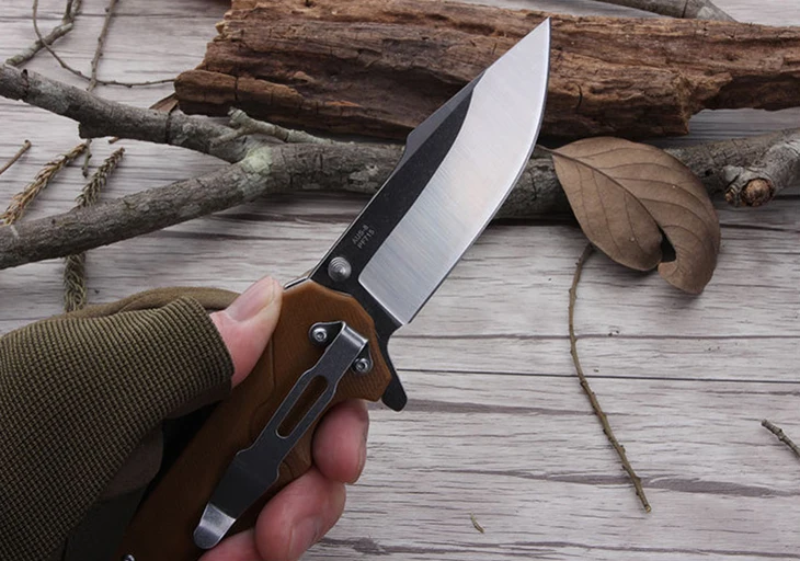 

New folding knife AUS-8 Blade G10 handle outdoor camping hunting Tactical survival pocket fruit Knives EDC hand tools