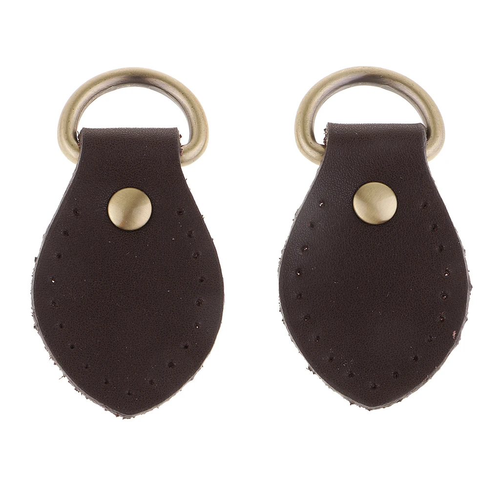 2pcs Sew on Leather Handle Buckles Tabs DIY Shoulder Bag Handbag Replacement