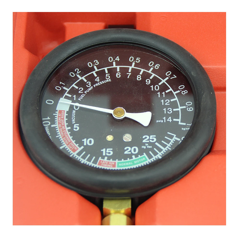 Car Engine Vacuum Pressure Gauge Fuel System Meter Seal Leakage Tester Tools fuel injection pressure tester,engine compression gauge tester