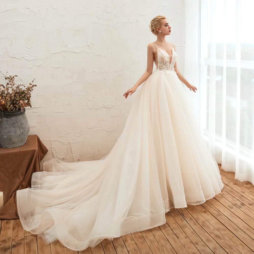 Vivian's Bridal летнее богемное кружевное платье с жемчужинами и аппликацией