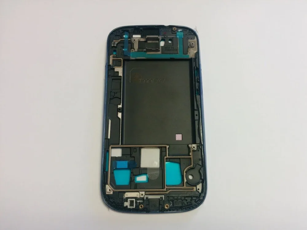 Для Samsung Galaxy S3 AT&T SGH I747/T Mobile T999 серебристый/синий/черный цвет ЖК передняя рамка