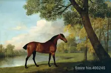Classic paintings Bay Hunter by a Lake George Stubbs Art reproduction High quality Hand painted