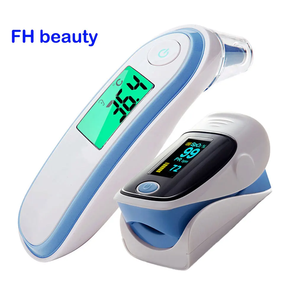 Fingertip Pulse Spo2 PR Oximeter & Body Medical Ear & forhead Infrared