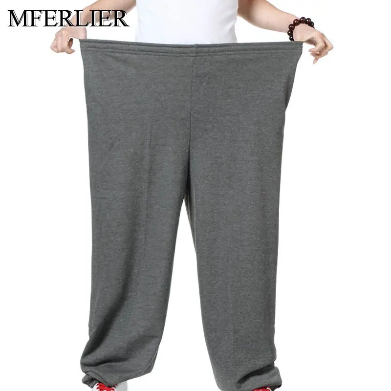 Мужские свободные брюки MFERLIER модель 4XL/5XL/6XL большого размера на весну/лето 140 см| |