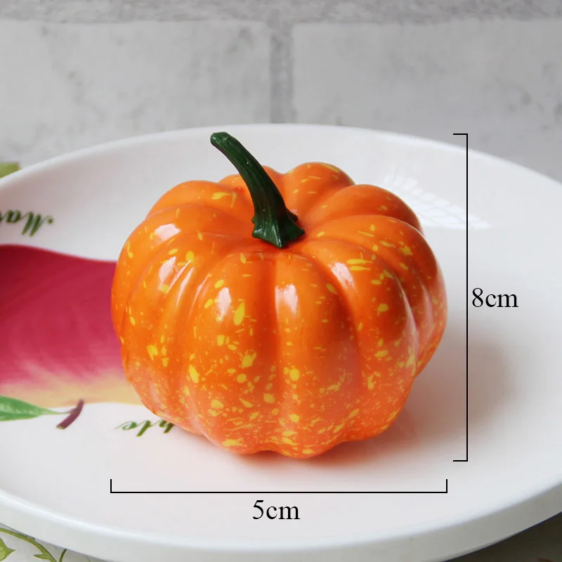

1 pc Simulation Pumpkin Model Yellow Green 2 Color Fake Fruits And Vegetables Props Foam Fruit Dish Decoration