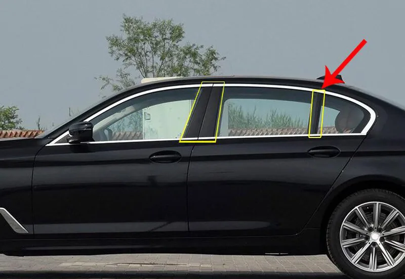 Buy New!! Polish Aluminum Alloy Car Window B C Pillar