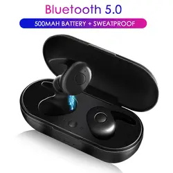 Bluetooth 5,0 невидимые наушники с зарядным устройством мини стерео Hearset Беспроводная bluetooth-гарнитура для мобильного телефона