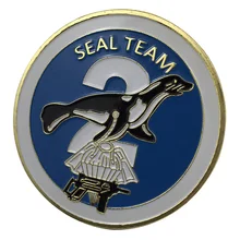 Новое-Спецназ ВМС команда США две Позолоченные наградная монета/значок/Медаль 1235