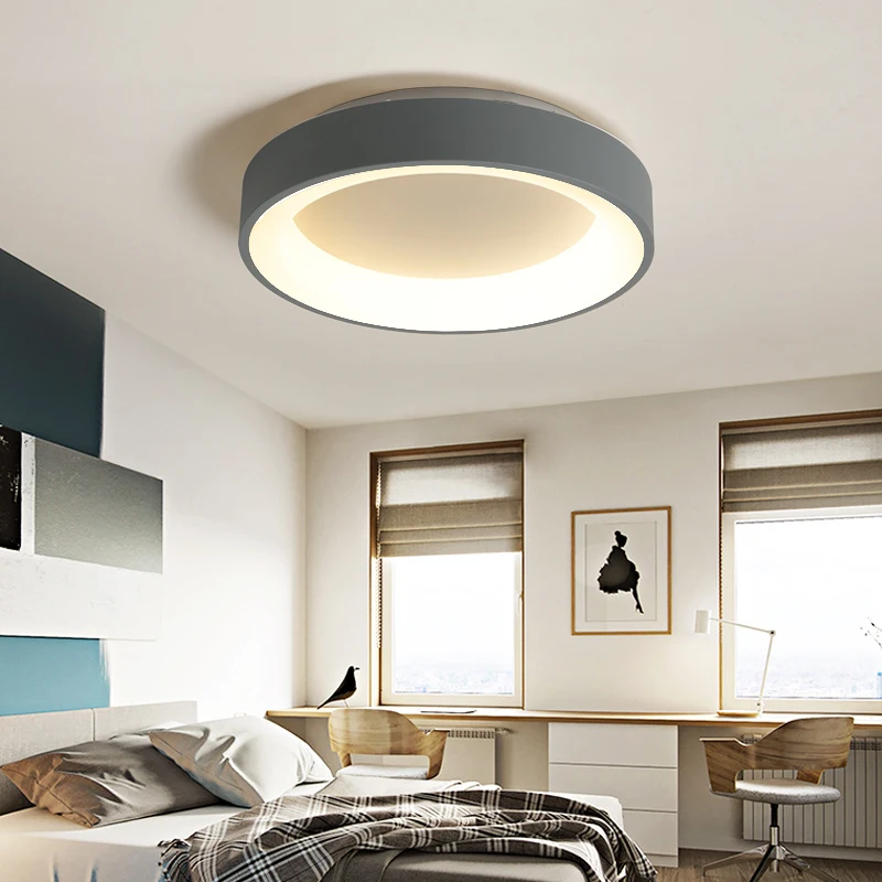  Round Modern Led Ceiling Lights For Living Room Bedroom Study Room Dimmable+RC Ceiling Lamp Fixture - 32983194796