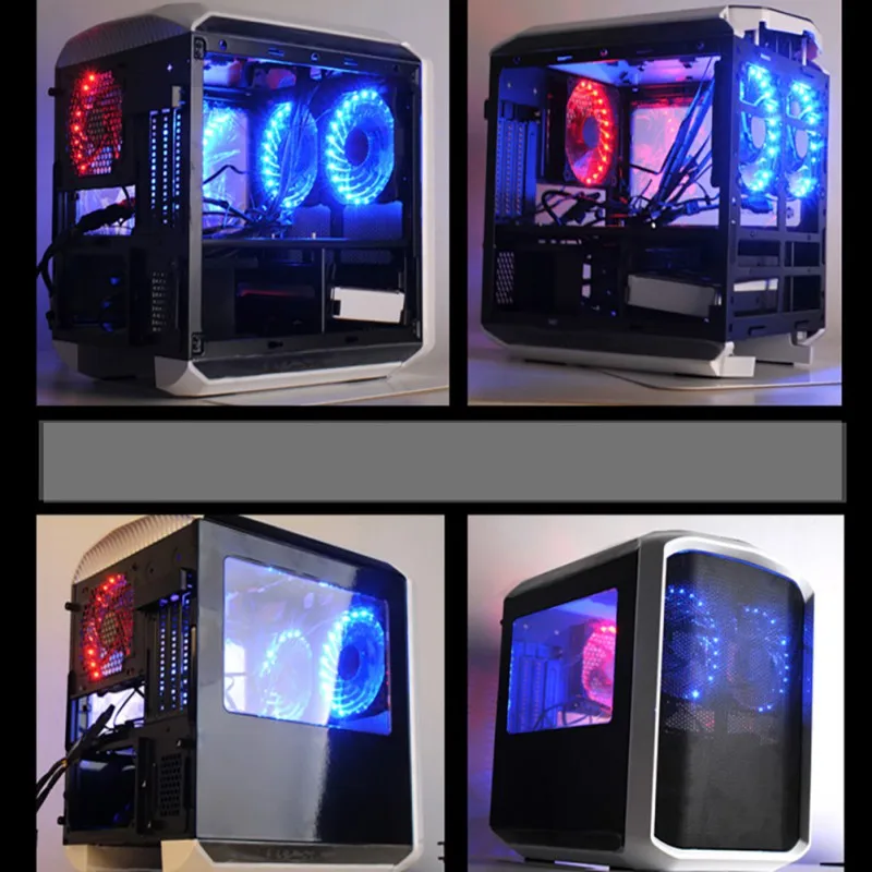 مبرد كمبيوتر محمول PC LED مروحة الصامتة وحدة المعالجة المركزية برودة ماستر غرفة التبريد مروحة تبريد الهواء المضادة للصدمة ضوء الهيدروليكية تح...