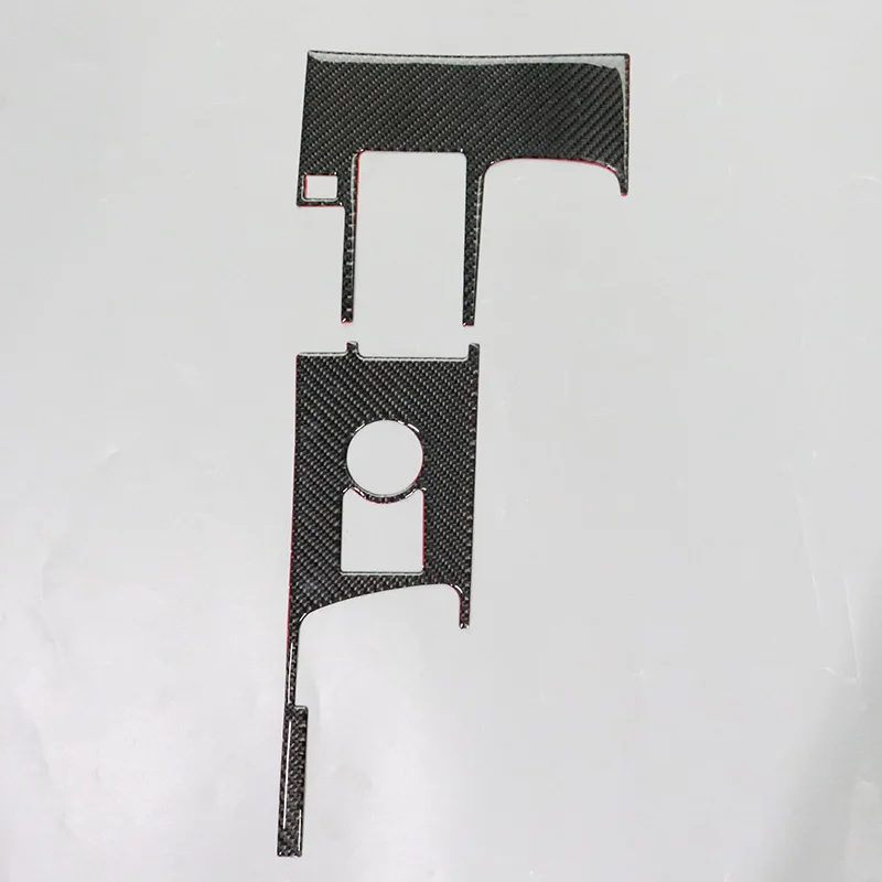

QHCP 2Pcs/ Set Carbon Fiber Gear Shift Panel Sticker Cover Auto Accessories Interior Decoration Fit For Lexus IS 250 200T 300