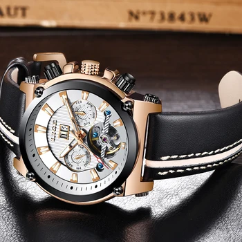 

2019 NEW relogio masculino LIGE Mens Watches Top Brand Mechanical Sport Watch Men Stainless Steel Waterproof Quartz Watch+BOX