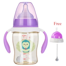 180/260ml PPSU Baby Feeding Bottles Cups Kids Water Milk Bottle Soft Mouth Duckbill Sippy Infant Drink Training Feeding Bottle cups stor 82306 mug drinkware water bottle kids feeding bottles for baby