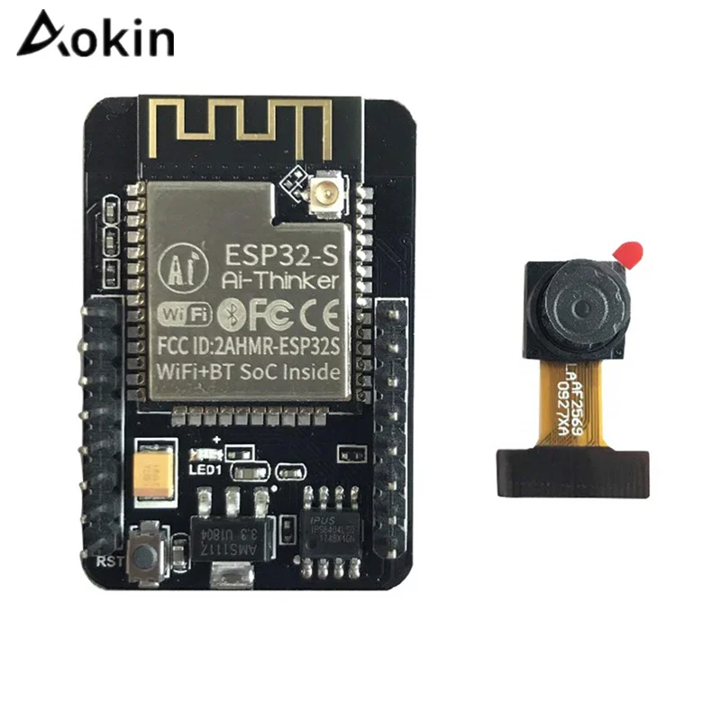 Aokin ESP32 CAM WiFi модуль серийный к макетная плата 5 в Bluetooth с OV2640 камеры 32 разрядный