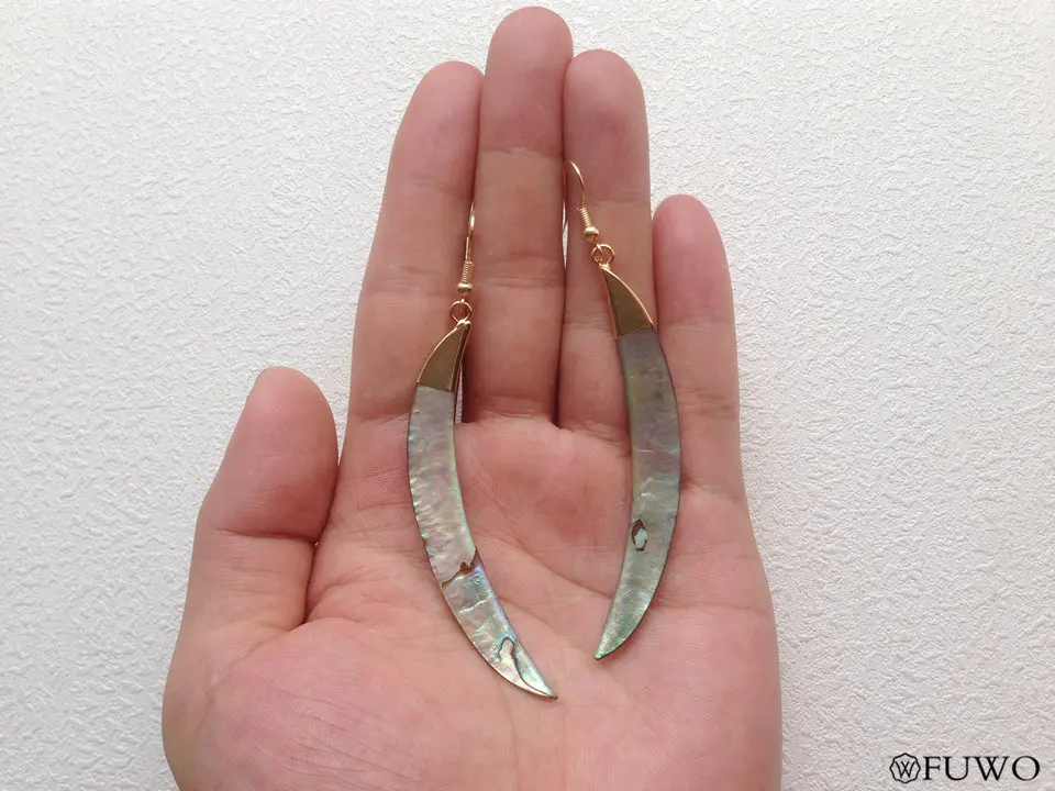 Tusk Abalone Shell Earrings 11