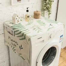 Многоцелевой Чехол для стиральной машины крышка холодильника льняная хлопковая настольная прикроватная тумбочка пылезащитные Чехлы мешок для хранения, сумка