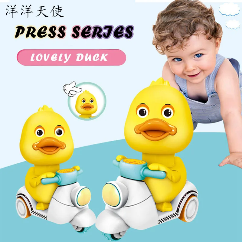 

Walking Duck Kids Toys Presses Inertia Walking Baby toys Play Games Funny Cartoon Motorcycle Toys For Children Lol Bjd BT21 Doll