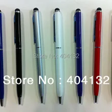 500 шт) 2 в 1 металлический сенсорный Стилус с гелевой чернильной ручкой для iPad iPhone 5 samsung I9500 и других сенсорных экранов