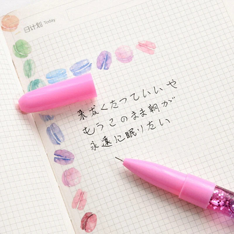 Блестящая Милая ручка жидкого цвета Kawaii ручка волшебная лампа для гель-лака ручки Хрустальная ручка для офиса письмо милый канцелярский подарок 1 шт