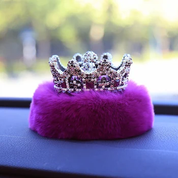 

Car Ornament Diamond Crown Car Perfume Air Freshener Smell Auto Interior Dashboard Decoration Fragrance Diffuser Essential Oils