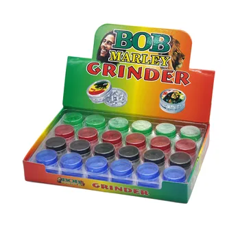 

48pc/lot Mini Plastic Herb Grinder 30 MM 2 Layers With Shark Teeth Herbal Smoking Grinder Pocket Size Spice Crusher Hand Miller