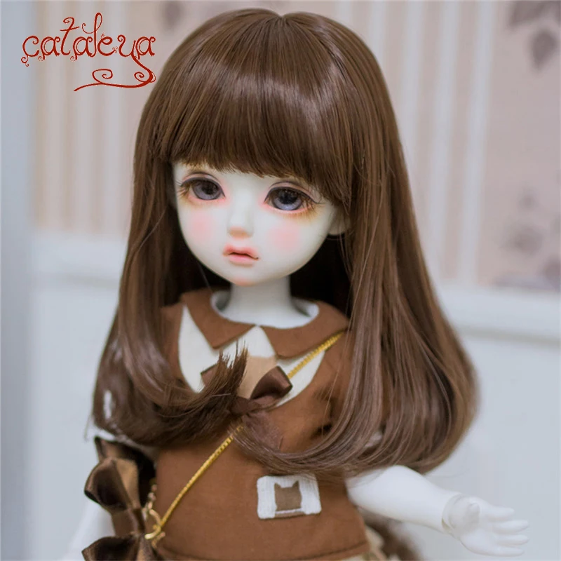 Cataleya BJD SD кукольные волосы могут DIY волосы длинные прямые волосы Конец слегка завитые 1/3 1/4 аксессуары для кукол парик