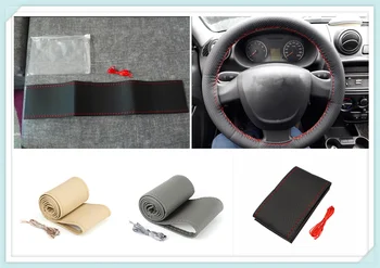 

Universal car parts hand sewing steering wheel cover 36 38 40CM for Honda Jade FCV Crider NSX-GT N-One GEAR FCEV