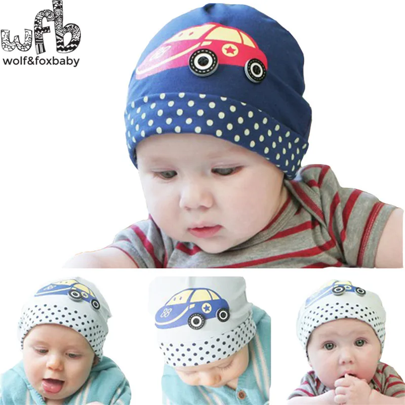 Retail 6 48 Months Button car models caps hats touca baby children