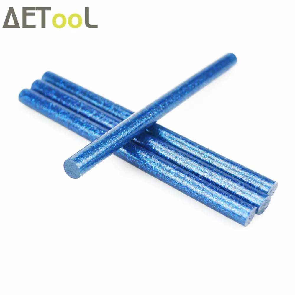 Aetool синий Star Цветной 7x100 мм Палочки термоклея 100 мм Горячие Пистолеты для склеивания клейку Ремкомплект Craft крепления DIY инструменты 7 мм