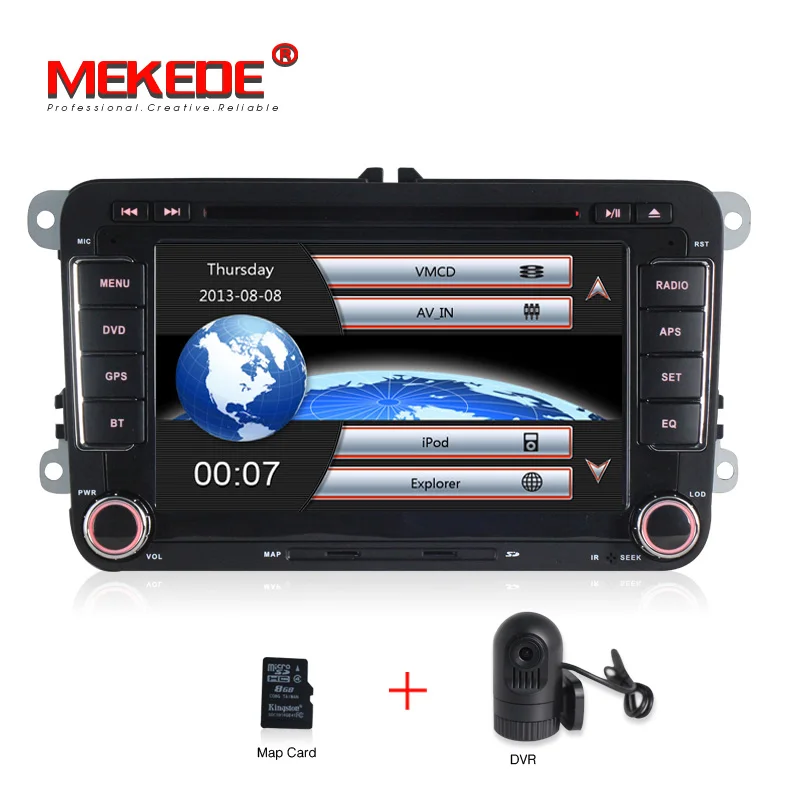 " 2 din автомобильный DVD gps Navi для Volkswagen VW golf 4 golf 5 6 SEAT touran passat B6 jetta caddy transporter t5 polo tiguan радио - Цвет: CAR DVD DVR